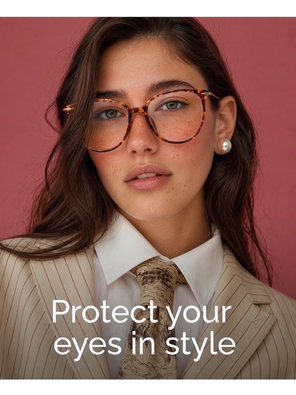Tortoiseshell Round Women’s Eyeglasses - Classic Brown